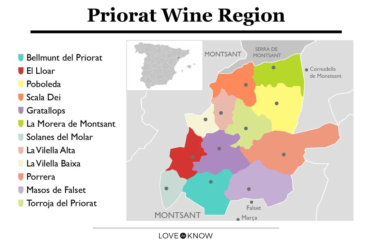 Priorat Wine Region Infographic