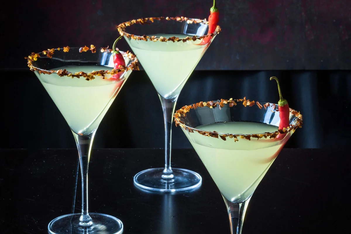 Devils Martini Halloween vodka cocktail