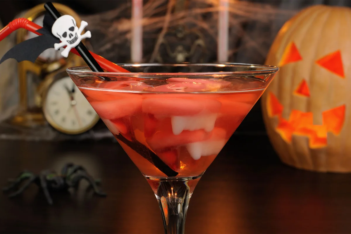 A Little Nibble Halloween vodka cocktail