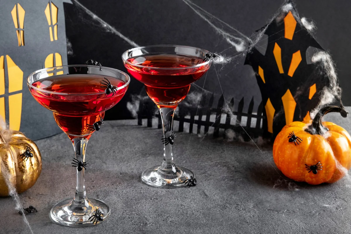 Blood Bank Martini Halloween vodka cocktail