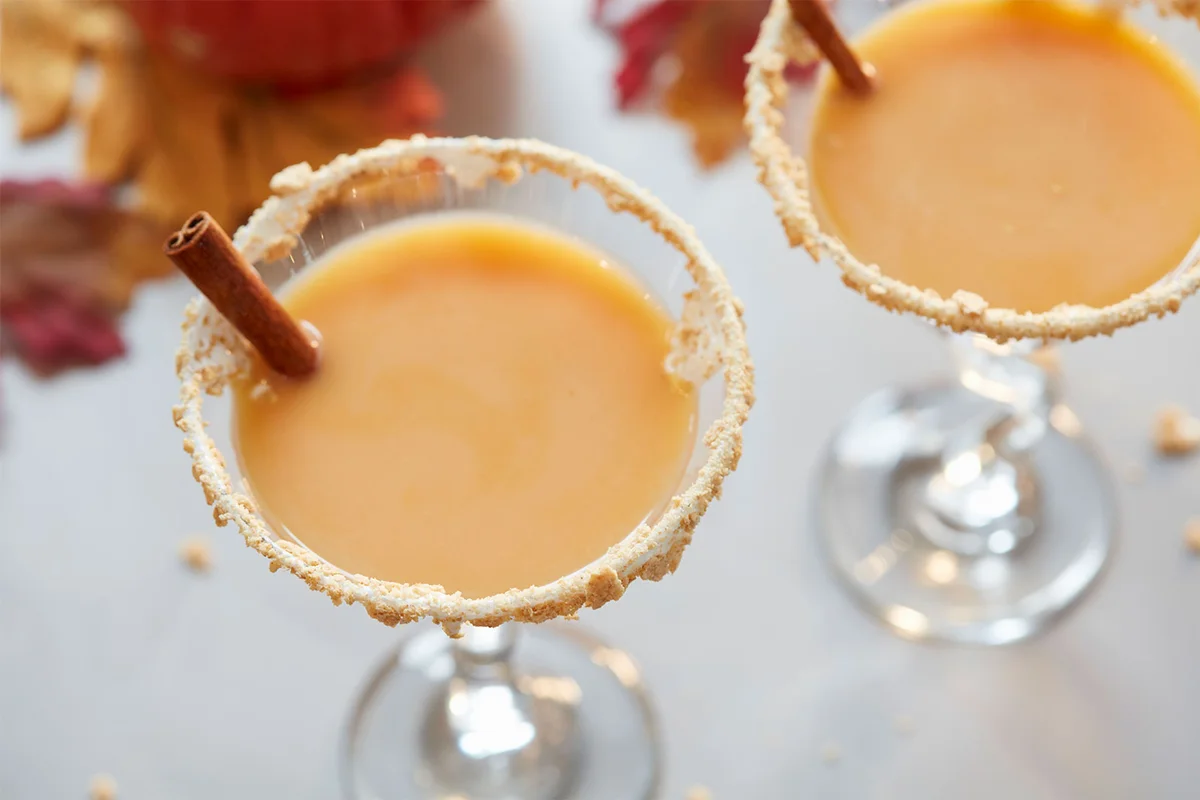 Jack O Lantern martini Halloween vodka cocktail