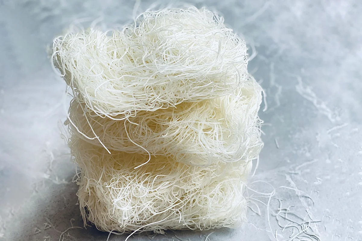 dry rice noodles for spider web recipe