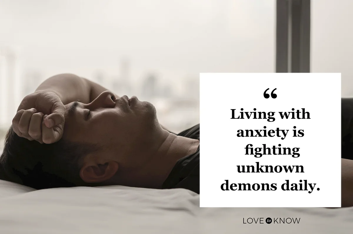 Man lying down in bed feeling drained