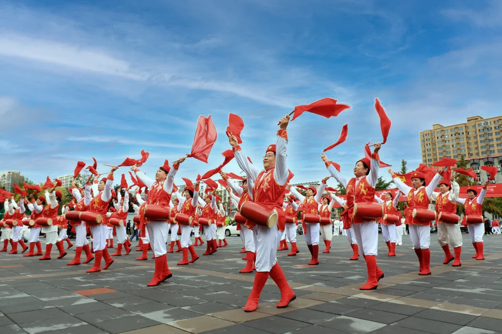 Elderly People Welcome Double Ninth Festival In China