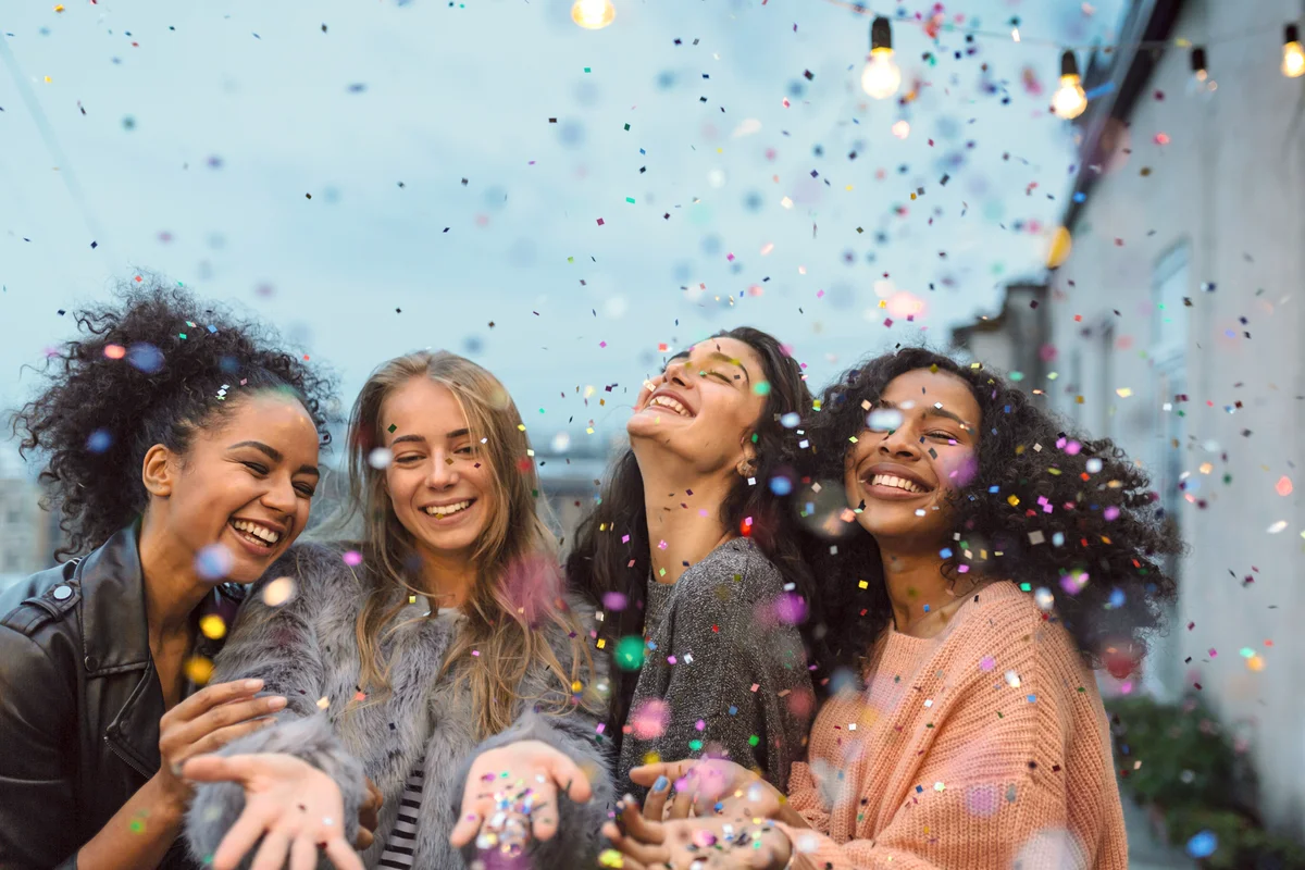 Female Friends Enjoying At Party