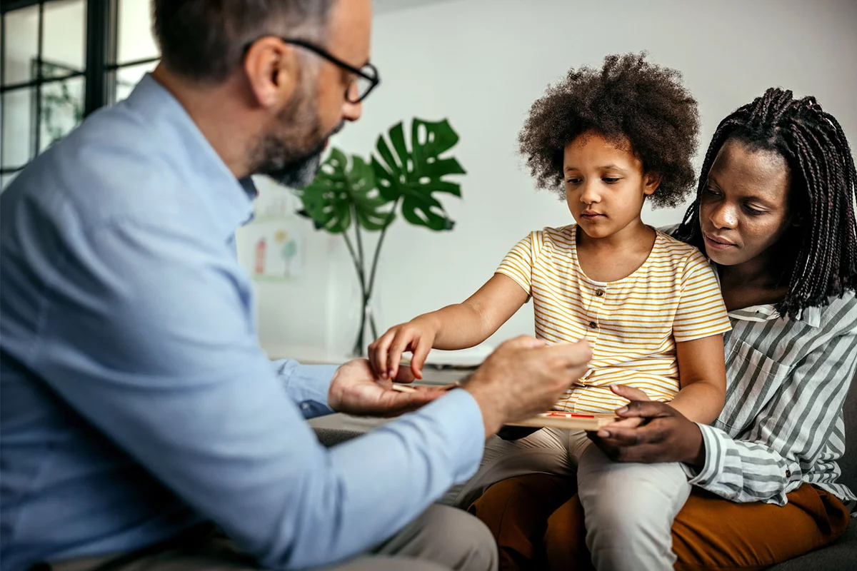child in therapy session