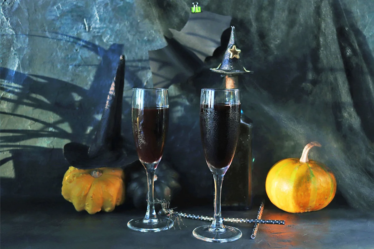 Halloween cocktail menu