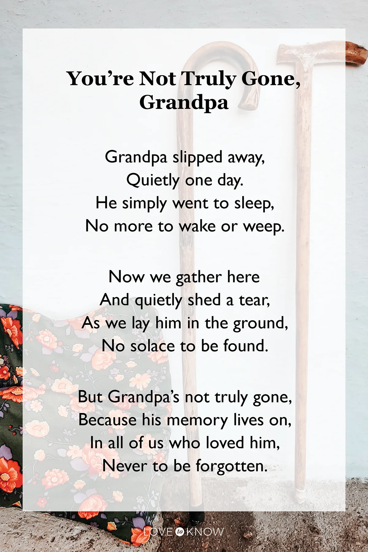 You're not truly gone poem