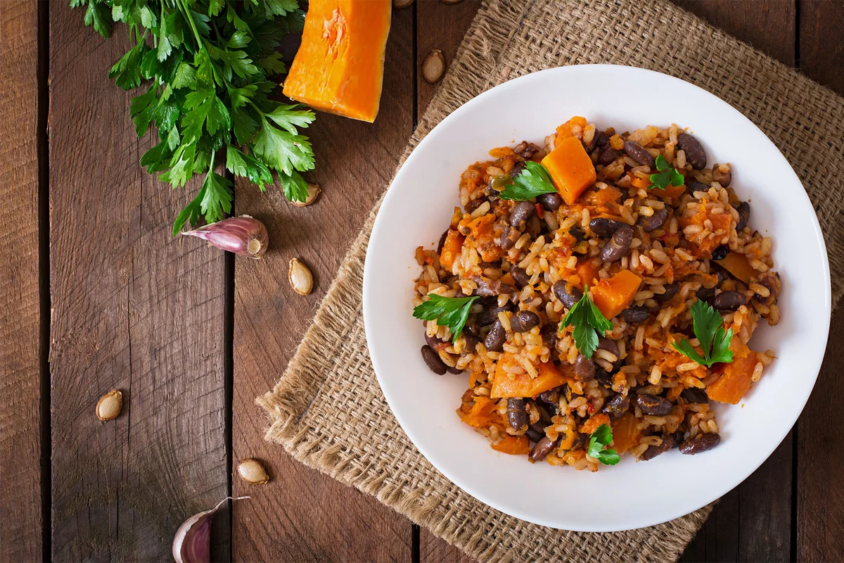 pumpkin pilaf Halloween party food