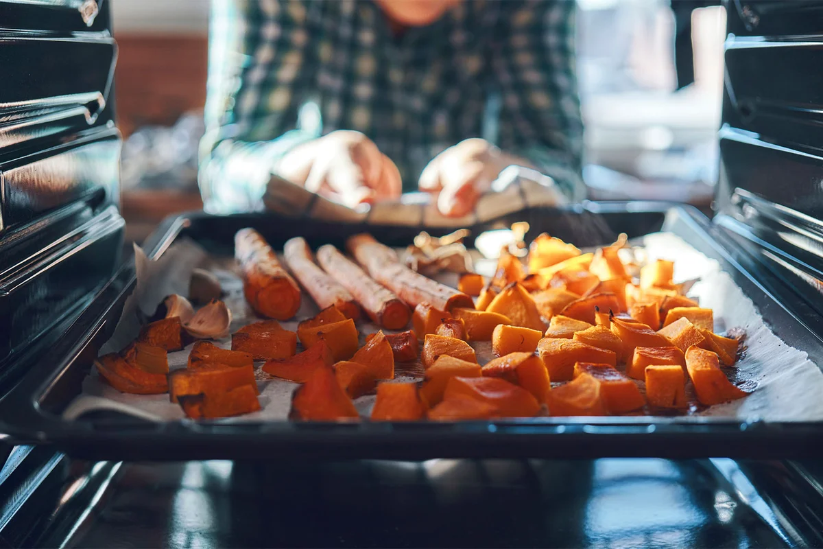 Roasted Carrots and Pumpkins Halloween party food