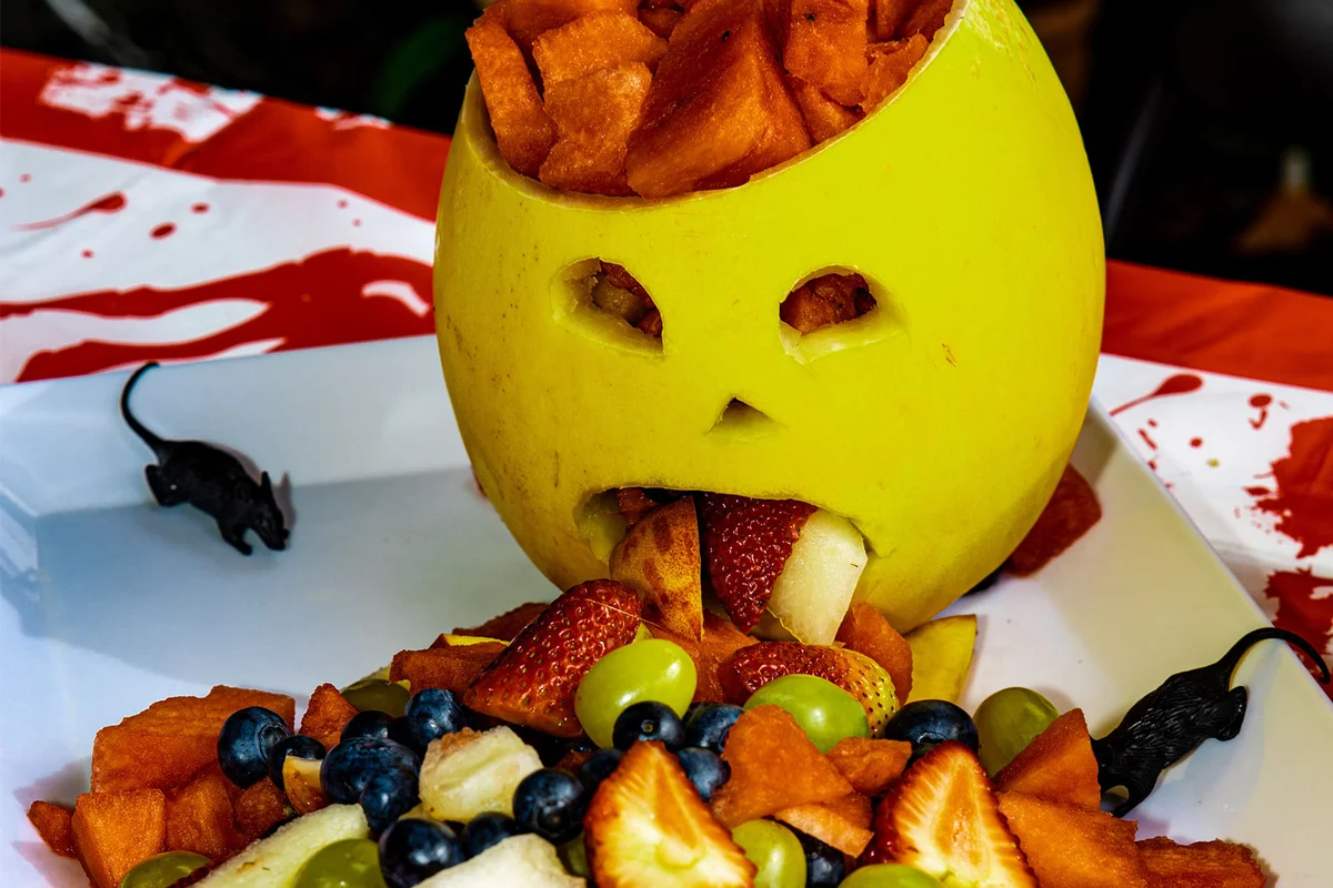 Halloween Ghoulish Fruit Salad