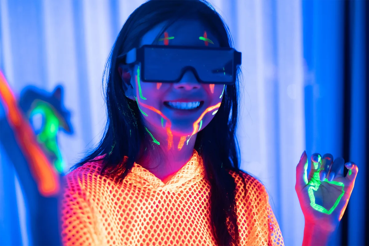 teen black light party