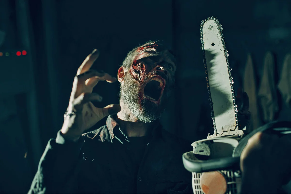 Texas chainsaw costume party for Halloween