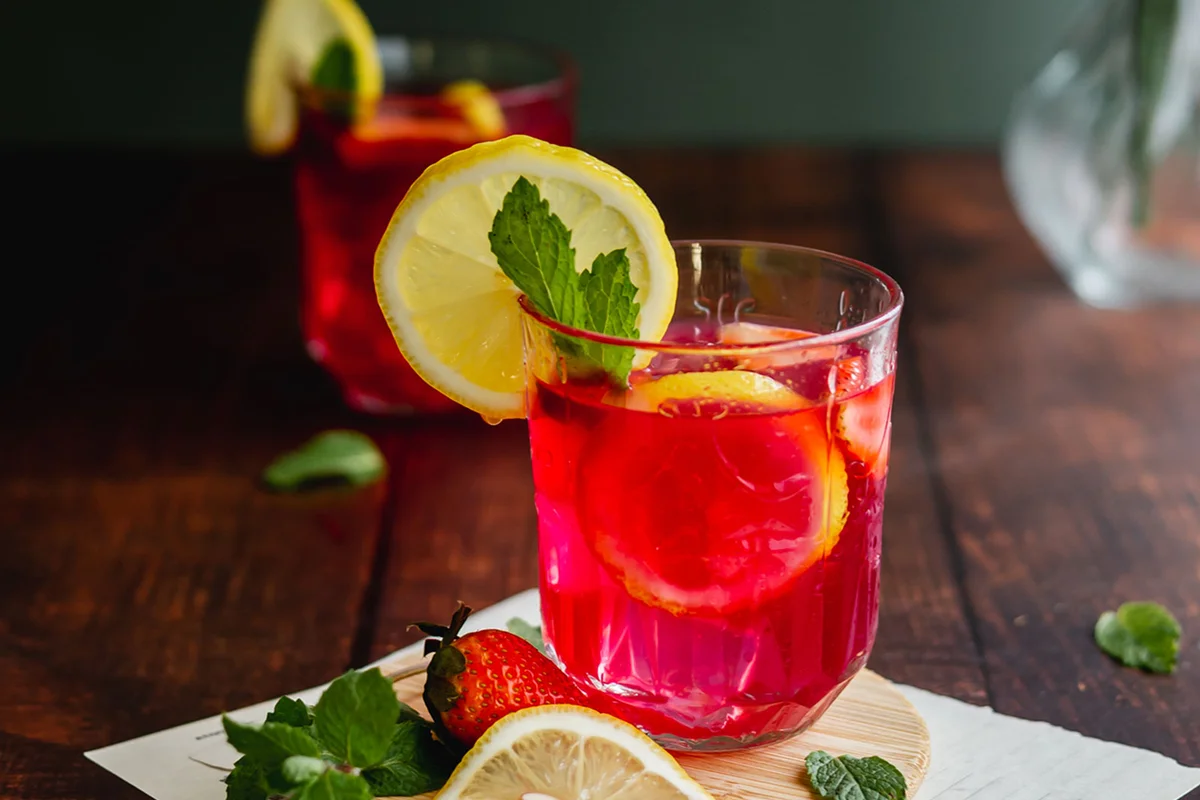 Nonalcoholic Halloween cocktail Crystal Lake Punch