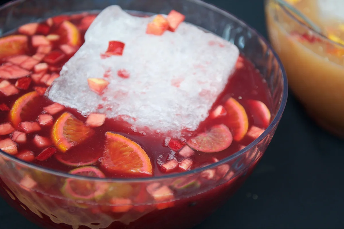 nonalcoholic Halloween cocktail Hermans Punch