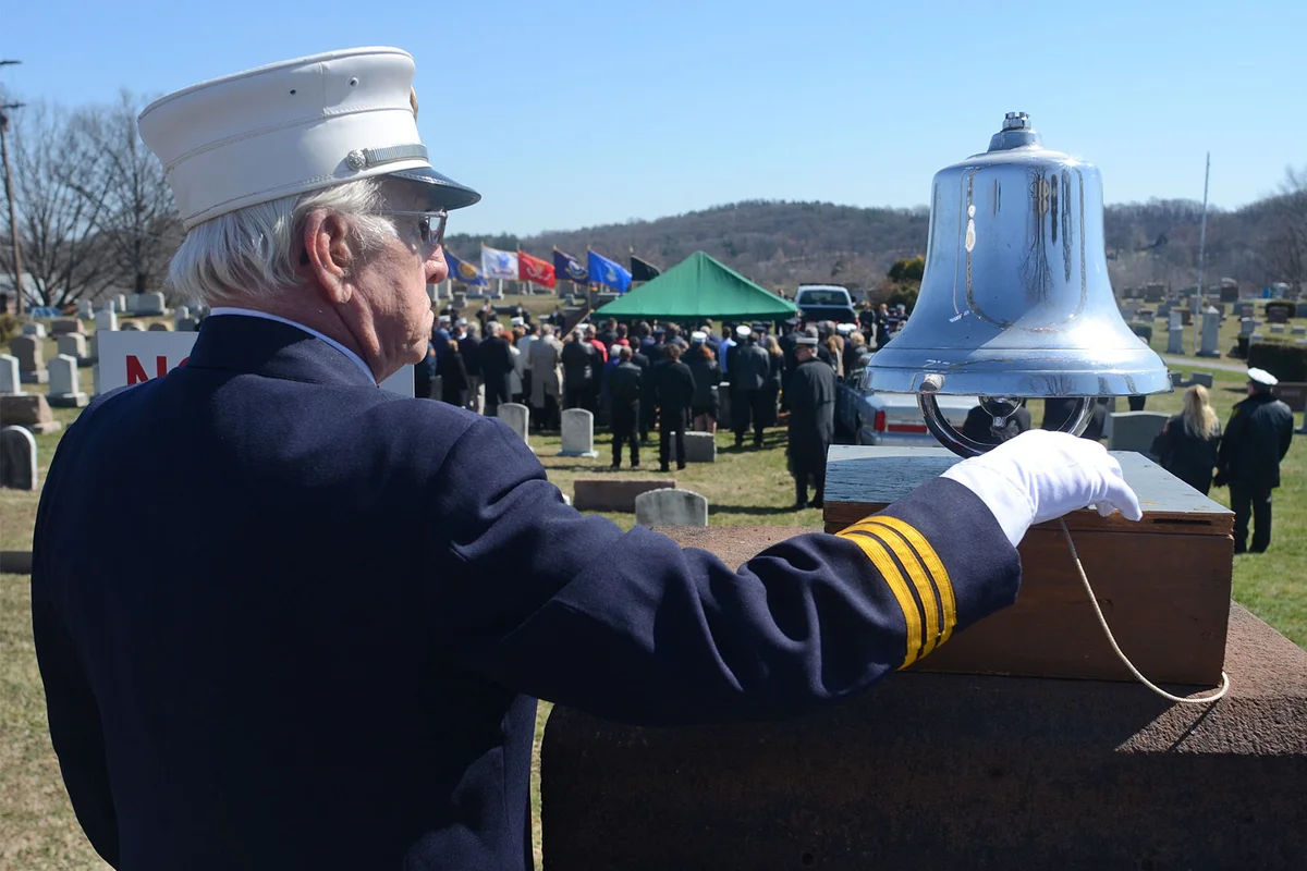 toll bell during the burial ceremony