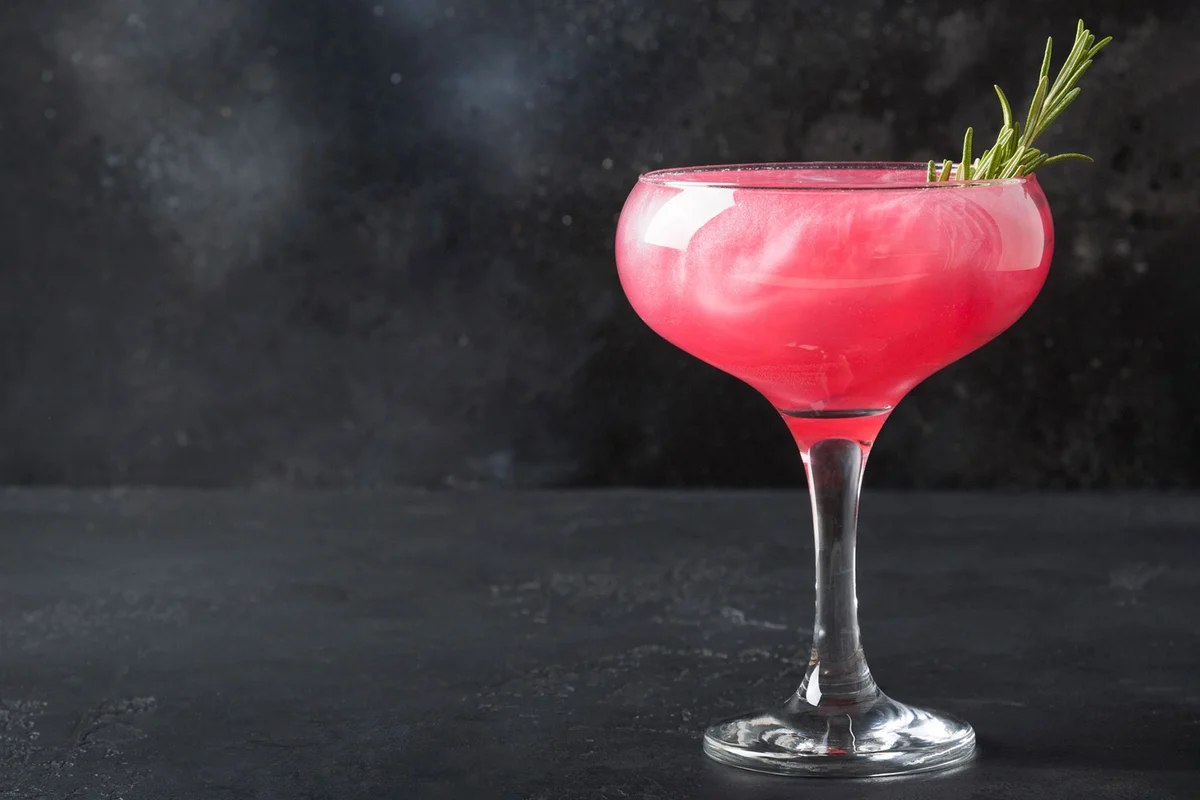 New York City Glitter Cosmo cocktail