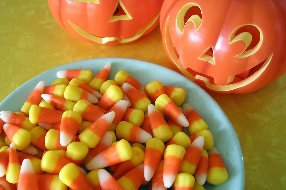 candy corn in bowl Halloween tradition in United States