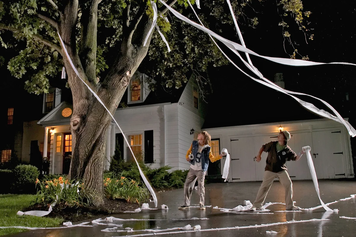 TP house as a Halloween tradition in United States