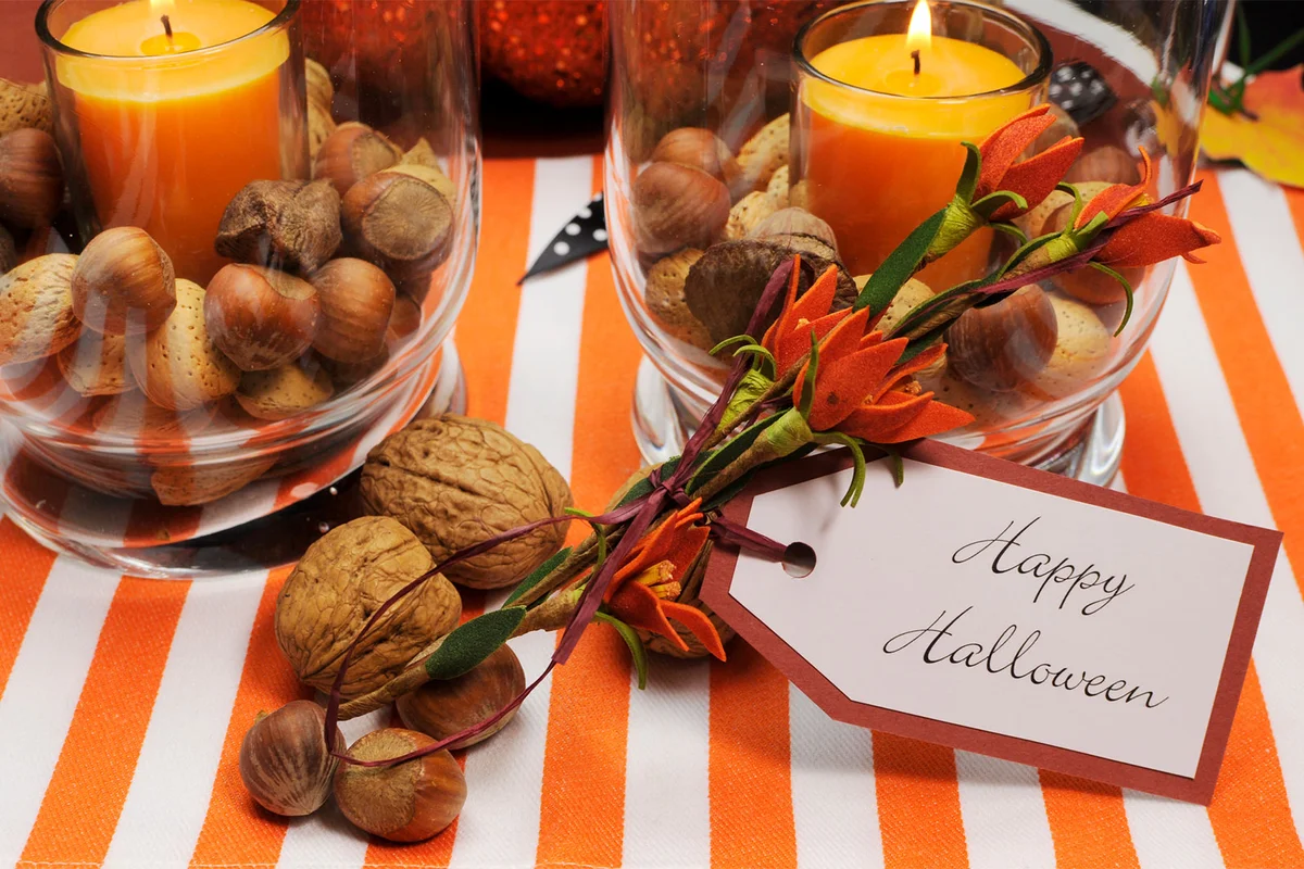 Halloween party table decorations