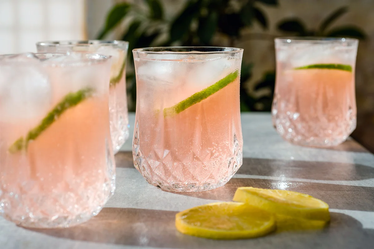 Berry Meaderita cocktail with tequila, mead and orange liqueur