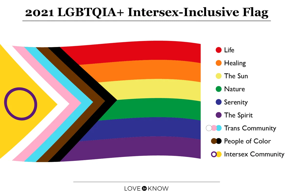 2021 Instersex Inclusion LGTBQIA+ flag
