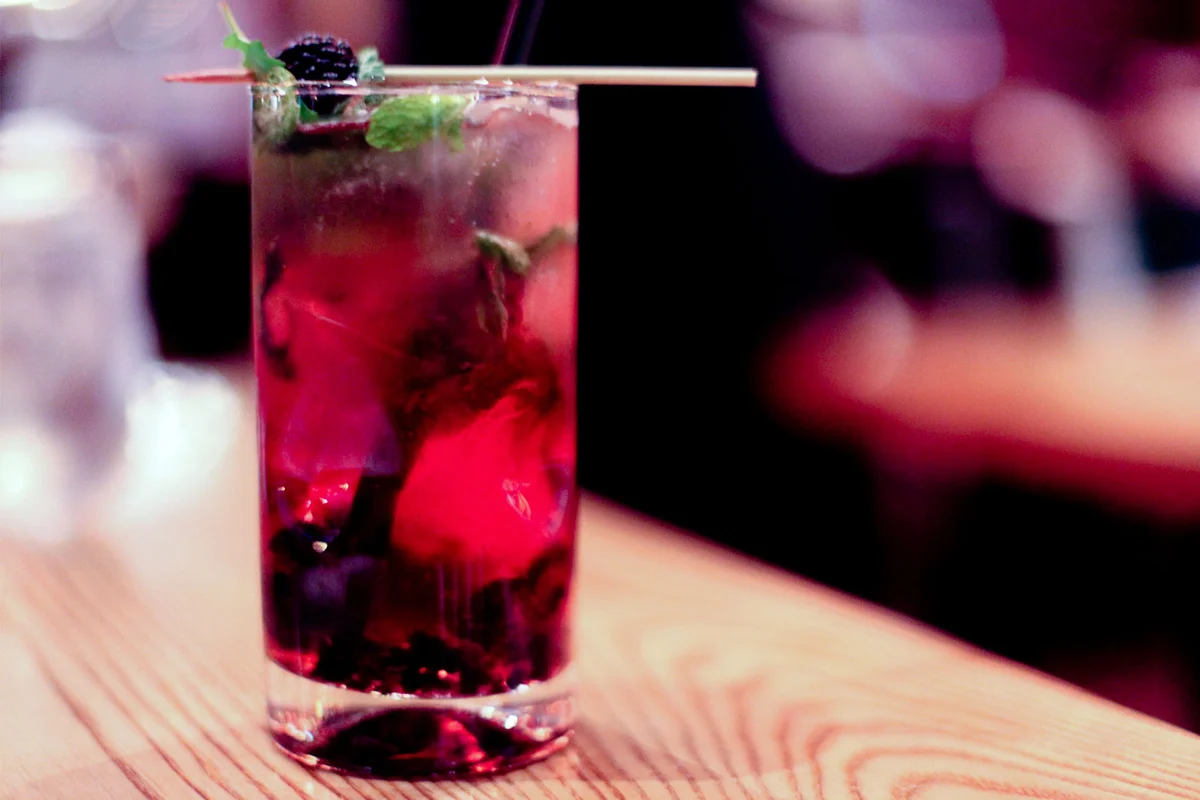 blackberry mojito cocktail