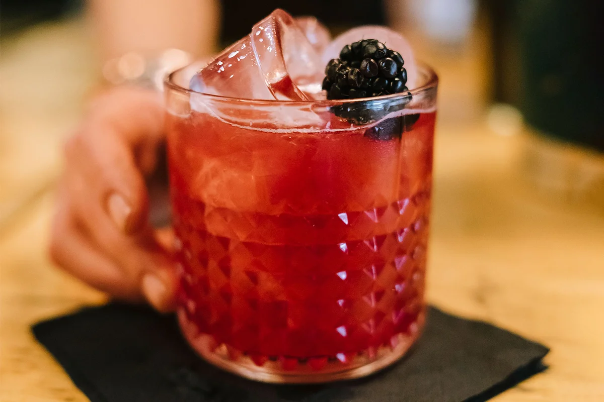 blackberry rum runner cocktail