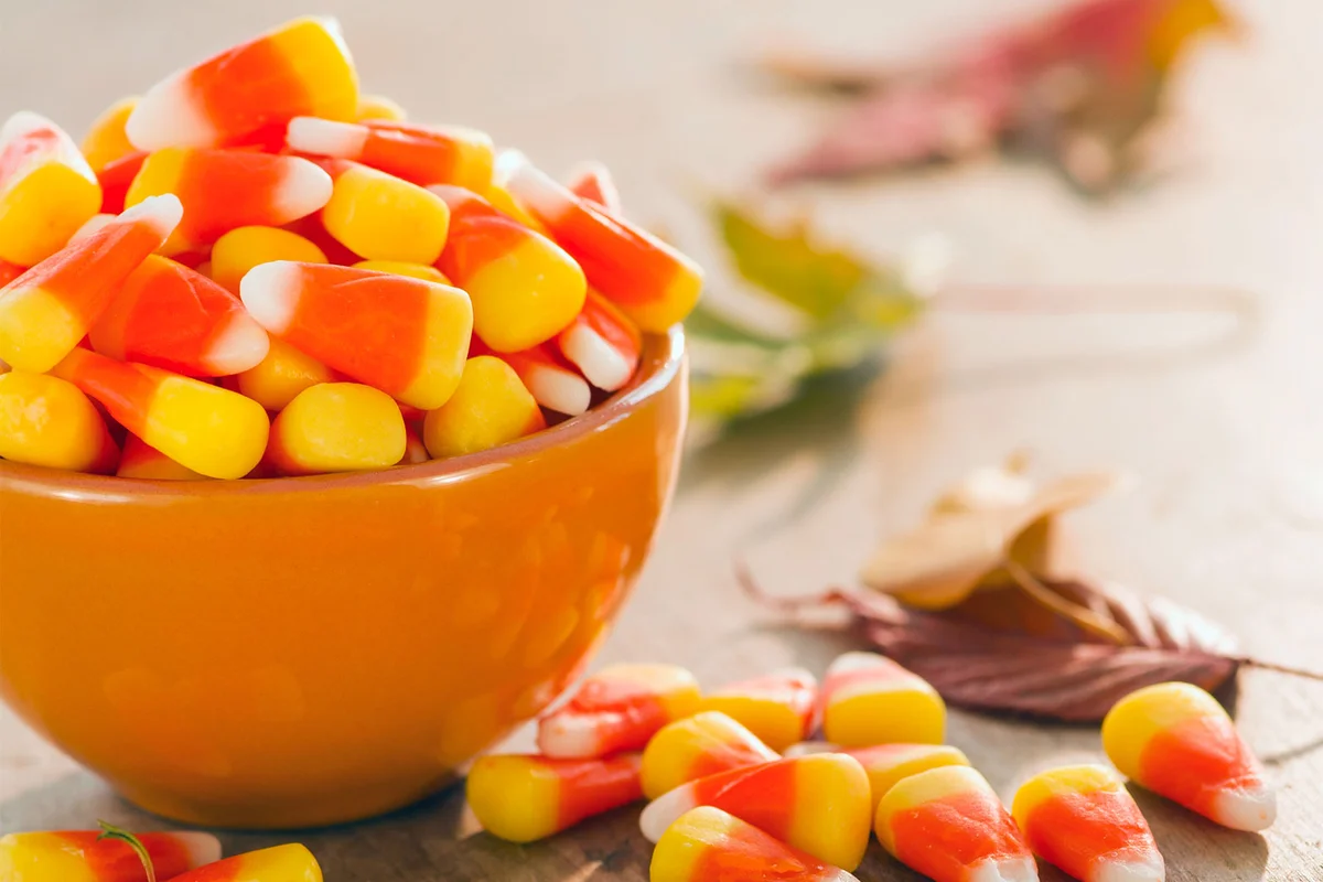 bowl halloween candy corn
