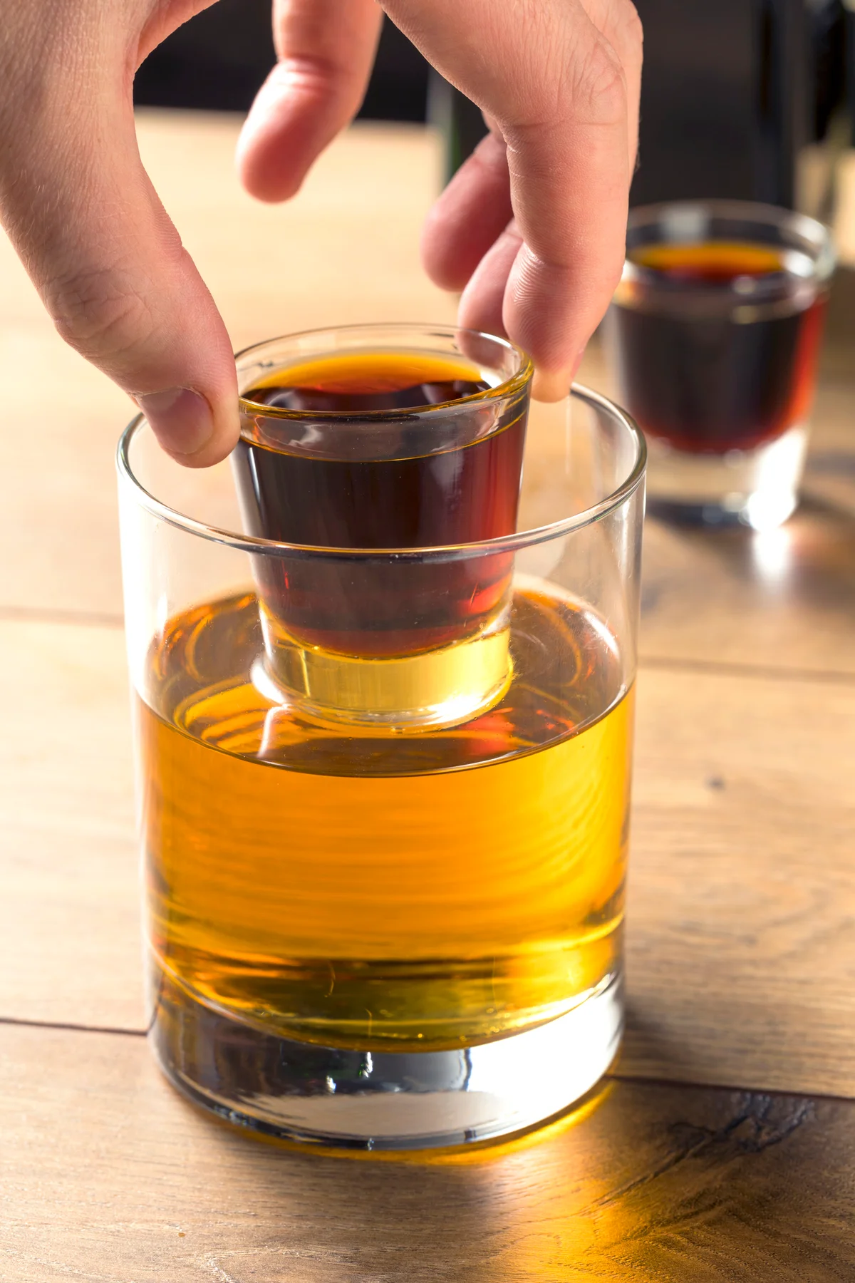 Boozy Bomb Shot with jägermeister