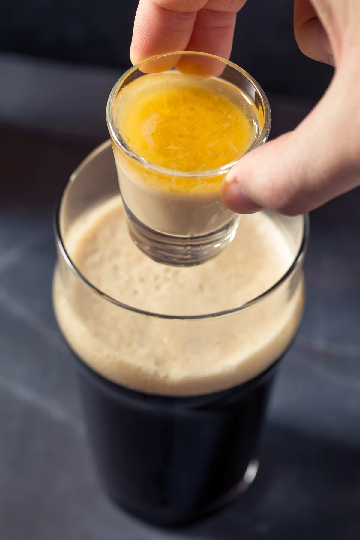 Cold Refreshing Irish Bomb Shots