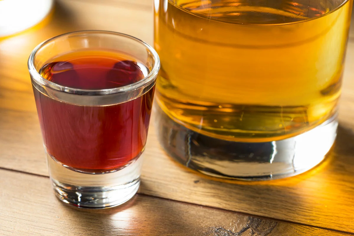 Boozy Bomb Shots with Liquor and Energy Drink