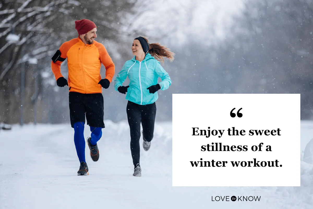 Runners on the snow