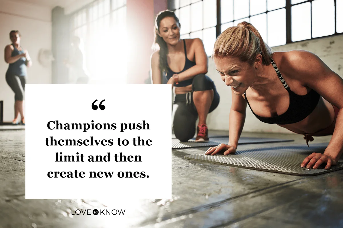 Young toned female working out in gym