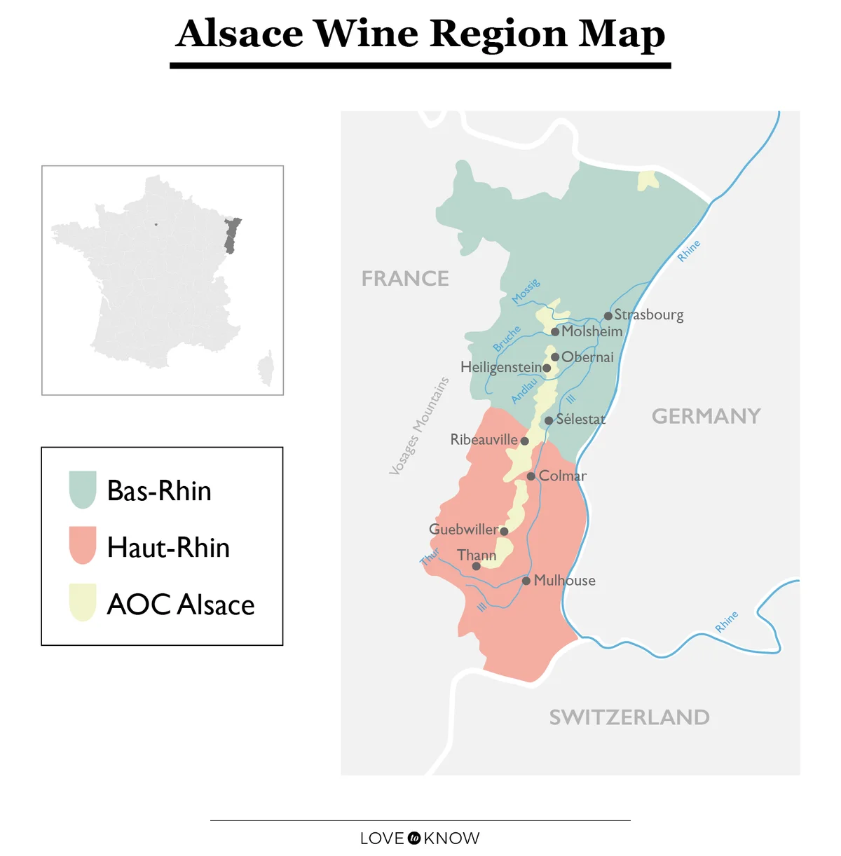 Alsace Wine Region Map