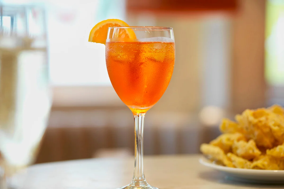 Spritz on a restaurant table
