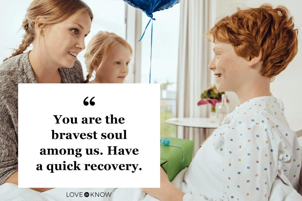 Get Well Soon Inspirational Message for Family