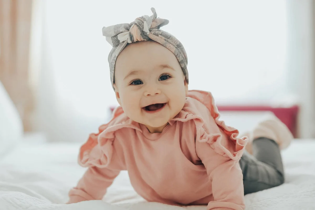 Happy baby girl