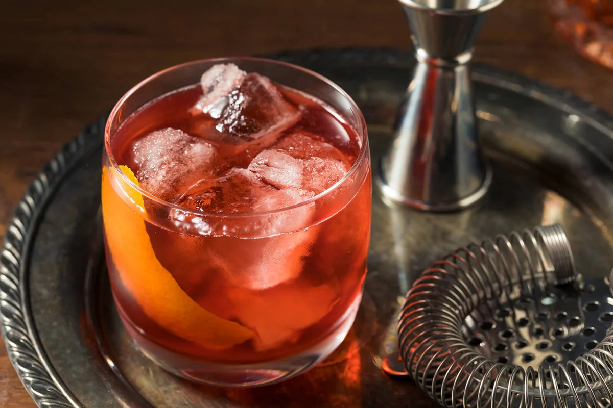 Refreshing Boozy Boulevardier Cocktail