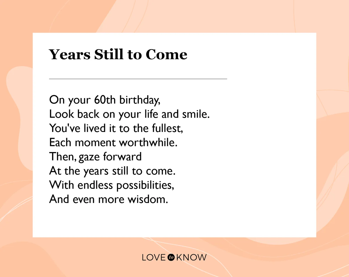 Short 60th Birthday Poem