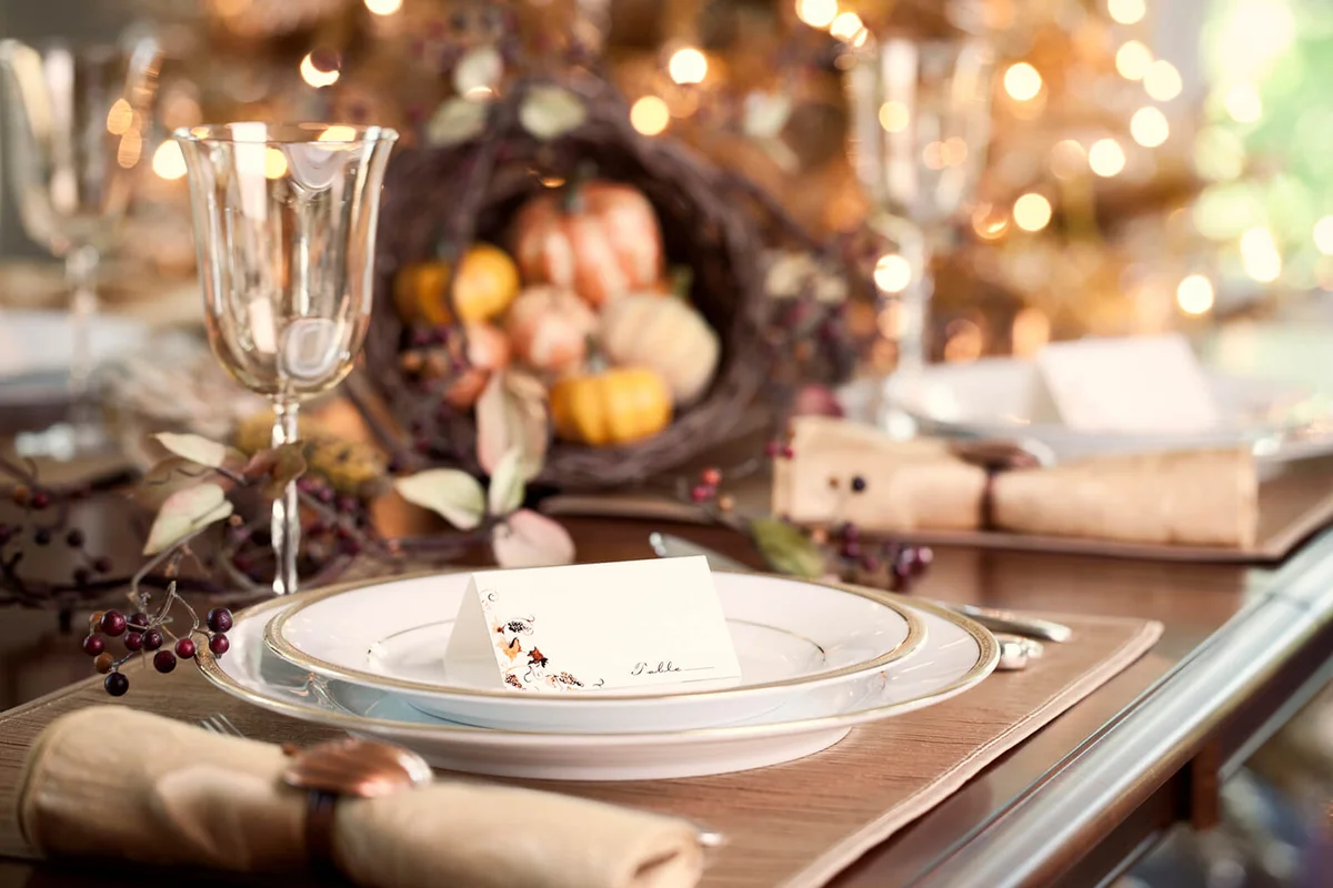 Autumn holiday Thanksgiving dining
