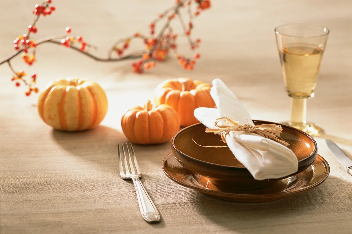 Dinnerware on table