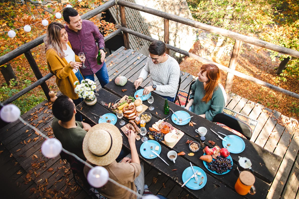 Having close friends over for celebratory brunch