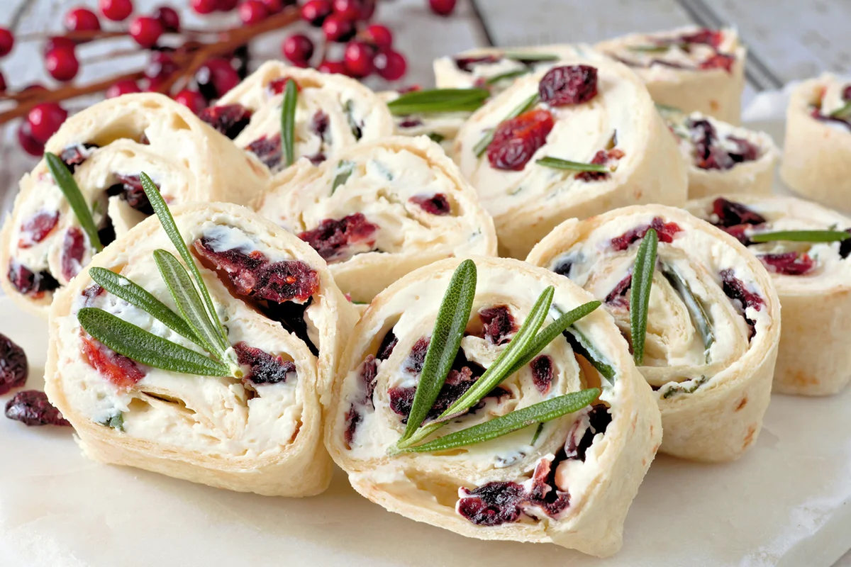 Cranberry Pinwheel Appetizers