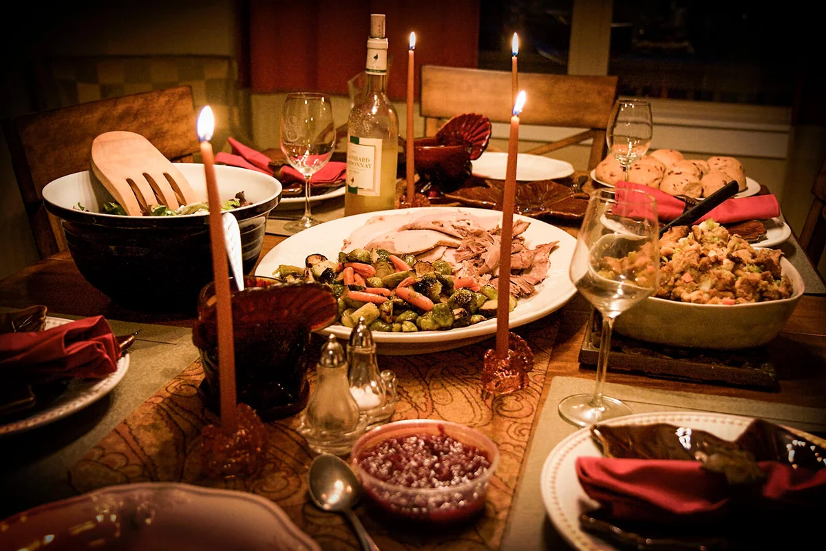 Thanks giving table setting