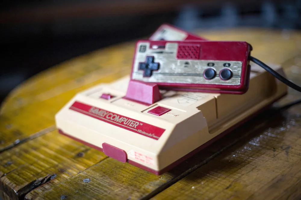 Old vintage Japanese market version of the Nintendo