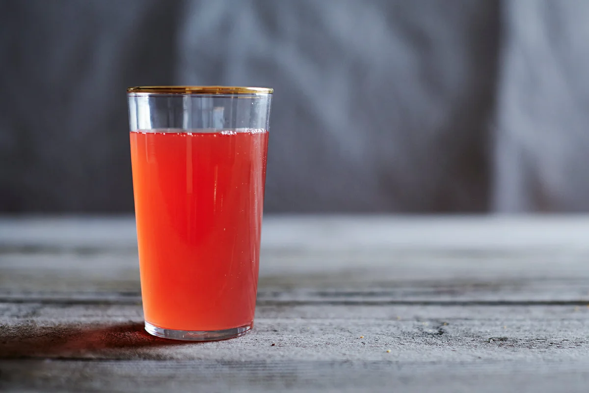 Fresh fruit drink.