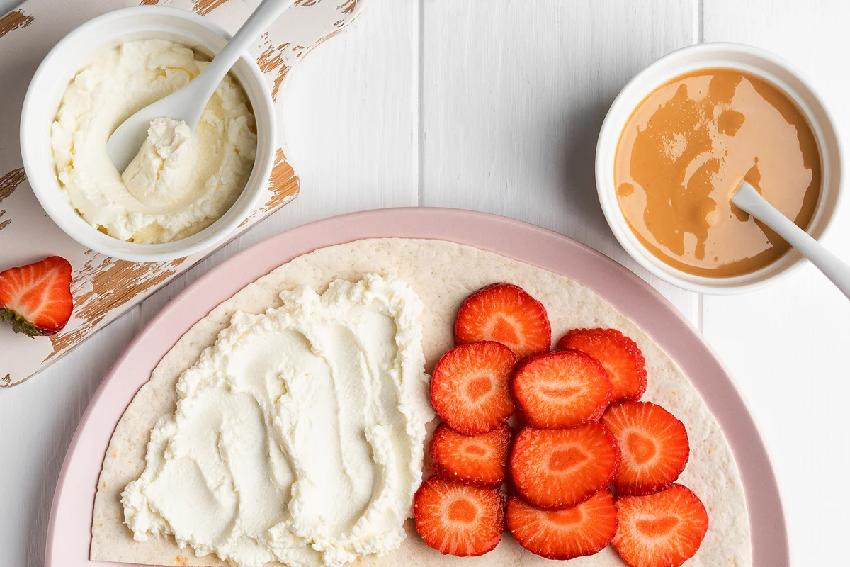Strawberry Whipped Cream Wrap