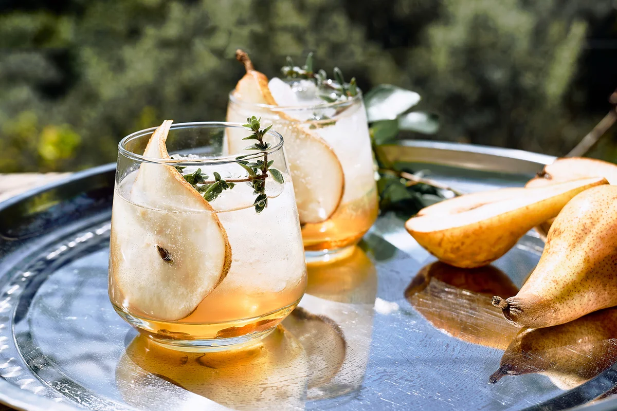 Sparkling Pear Cocktail