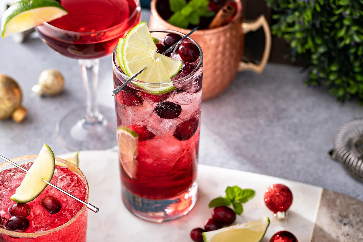 Cranberry Campari Highball